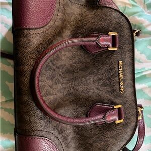 Michael Kors Wine and Chocolate Satchel